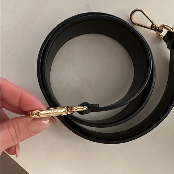 Fendi Black Embossed Bag with Gold Hardware - Picture 9 of 11